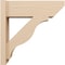 Ekena Millwork 8-in W x 24-in D x 24-in H Funston Slat Rough Cedar Woodgrain TimberThane Outlooker, Primed Tan OUTUR080X24X24FST24RCPR - alternate 4